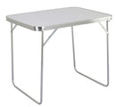 Tavolino 80x60x69 h cm in Acciaio Bianco