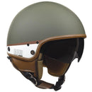 Casco Demi-Jet per Scooter CGM Granada 105G Verde Opaco XS - (53 cm)