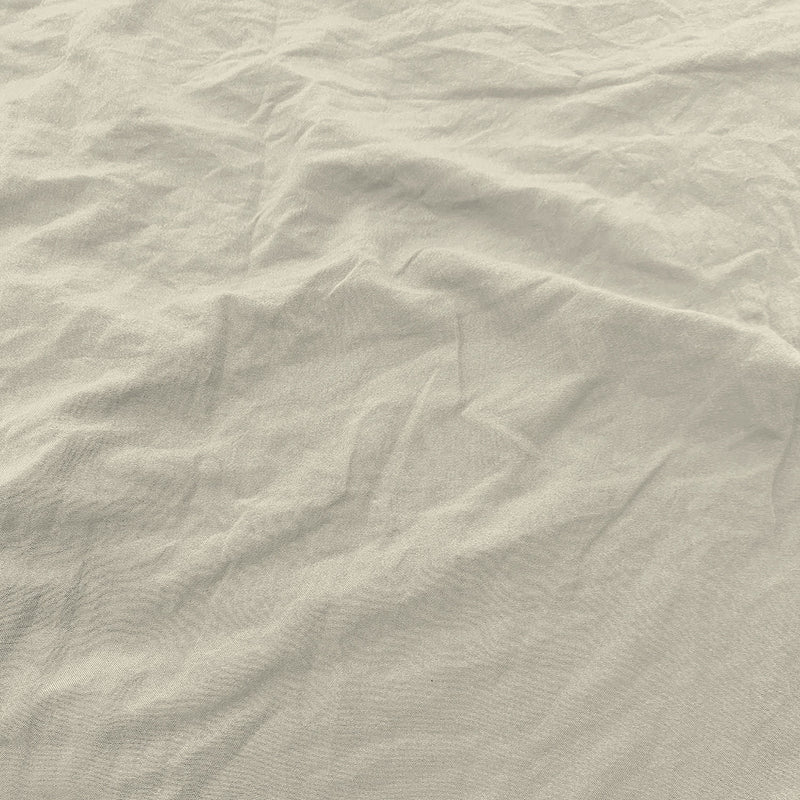 Set Lenzuola Sopra Sotto e 2 Federe Linea Water Washed Crema