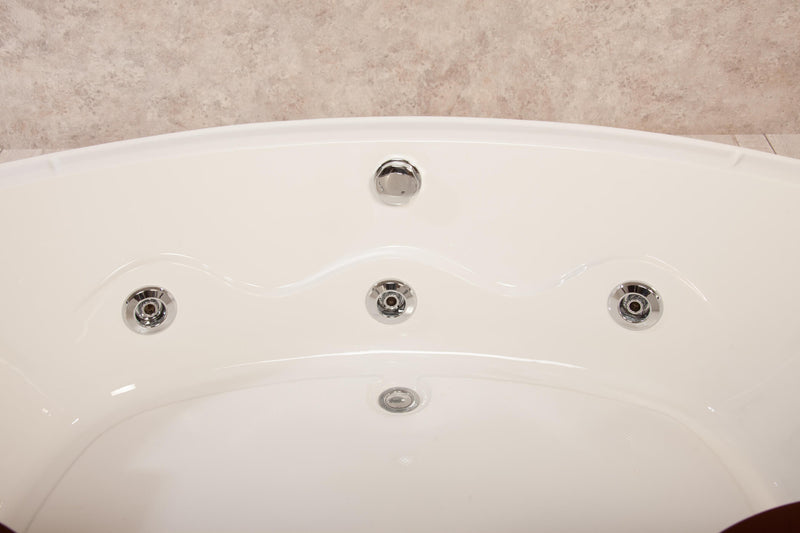 Vasca Idromassaggio Angolare 2 Posti Cromoterapia Vorich Katrin Bianca Varie Misure