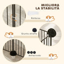 Recinto per Animali Modulabile e Multilivello 140x70x35 cm con 12 Pannelli e Bordi Arrotondati in Metallo e ABS Nero   