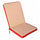 Mittelgroßes echtes Kissen 95 x 44 x 4 cm aus rotem Polyester