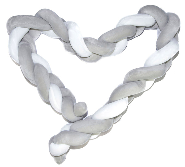 Geflochtener Stoßfänger für Krippenreduzierer 2m Dolce Nanna Grey sconto