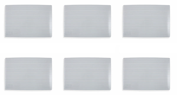 Set mit 6 Tischsets 30x45 cm in PVC Villa d'Este Home Tivoli Stripes acquista