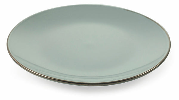 sconto Set 6 Speiseteller aus Steingut Ø27,5x3 cm Villa d'Este Home Tivoli Royal Light Grey
