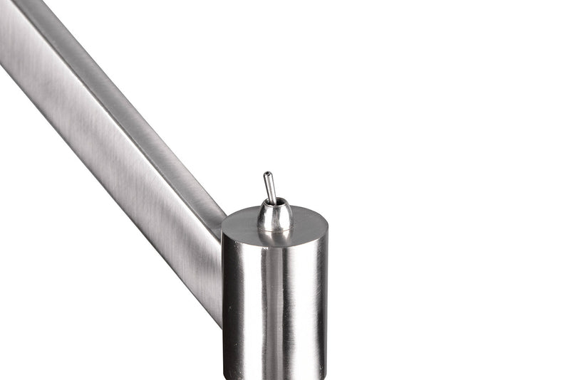 Piantana da Interno Attacco E27 in Metallo Nikel Satinato