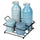 Menage Set Olio Aceto Sale e Pepe  350 ml in Gres VdE Tivoli 1996 Shades Ocean