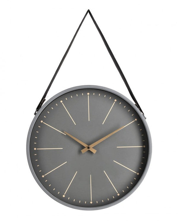 sconto Orologio da Muro 40x6x66 cm Timeline in Legno Grigio