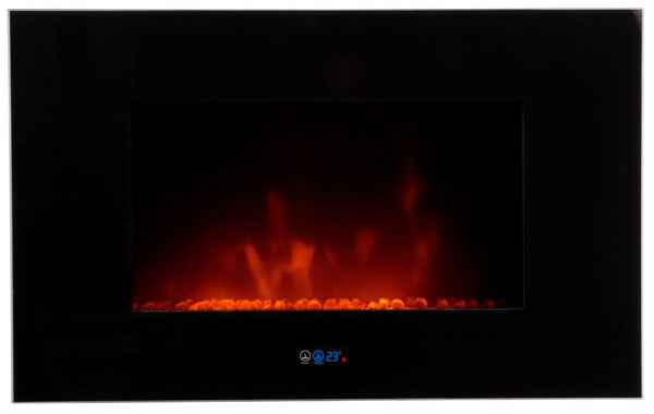 Elektrischer Wandkamin Flammeneffekt 2000W Chemin'Arte Volcano Black online