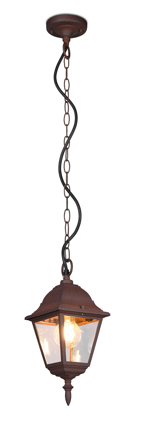 prezzo Lampada a Sospensione da Esterno Attacco E27 in Alluminio Ruggine