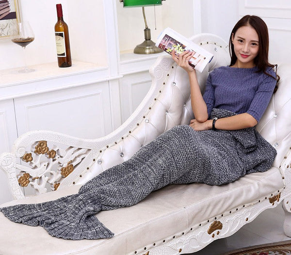 Graue Acryldecke 180x100 cm Mermaid's Tail sconto