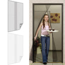 Zanzariera per porta 140x250 cm due veli in poliestere Bianco