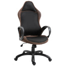 Sedia da Gaming Girevole Reclinabile in Tessuto  Marrone
