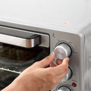 Forno Elettrico da 32L Regolazione Temperatura e Timer 3 Modalità di Cottura e Accessori Argento      