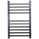 Scaldasalviette Elettrico 200W da Parete Nero 50x18x80 cm 