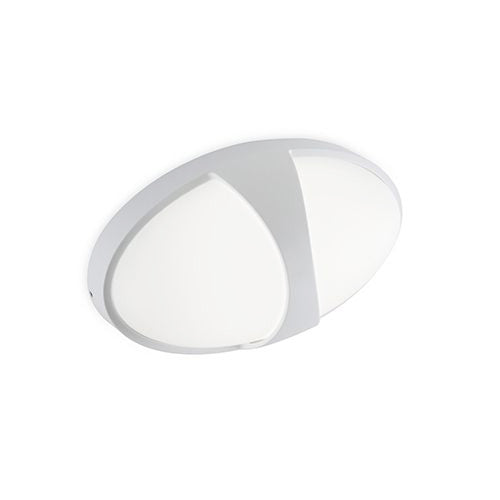 Ovale 15W LED-Außendeckenleuchte mit weißem Sovil Doris Band acquista