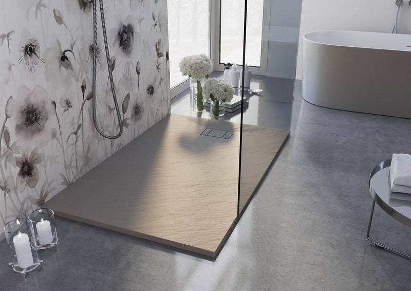 Piatto Doccia in Acrilico Fosterberg Azalea Tortora Varie Misure