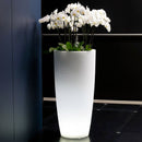 Vaso Luminoso da Giardino a LED Ø40 cm in Resina 5W Cypress Bianco Freddo