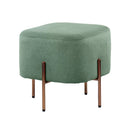 Pouf Poggiapiedi 41x41x41 cm in Tessuto Kate Verde