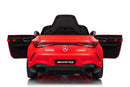 Macchina Elettrica per Bambini 12V Licenza Ufficiale Mercedes CLE53 Sedile in Pelle Rosso