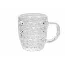 Set 6 Tazzine da Caffè Ø6x7 cm in Vetro Trasparente VdE Tivoli 1996 Geometrie