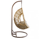 Dondolo Capraia 195x93x122 cm in Acciaio Marrone