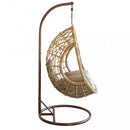Dondolo Capraia 195x93x122 cm in Acciaio Marrone