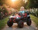 Macchina Elettrica per Bambini 12V Kidfun Fuoristrada 4x4 Rossa