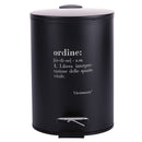 Pattumiera "Ordine" 3 Litri Ø17x23,5 cm in Plastica VdE Tivoli 1996 Nero