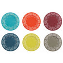 Set 6 Sottopiatti in latta Ø33cm Villa d'Este Myconos