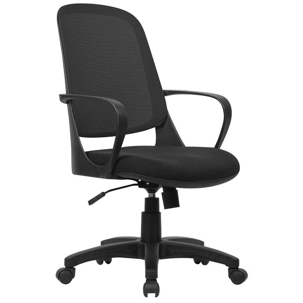 prezzo Operativer Bürostuhl aus schwarzem Tosini Washington Stoff und Mesh