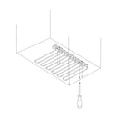 Portabicchieri Sottopensile 32 cm Porta Calici Coppe in Acciaio Emuca Cromato