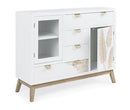 Credenza 2 Ante 4 Cassetti Folium in Legno