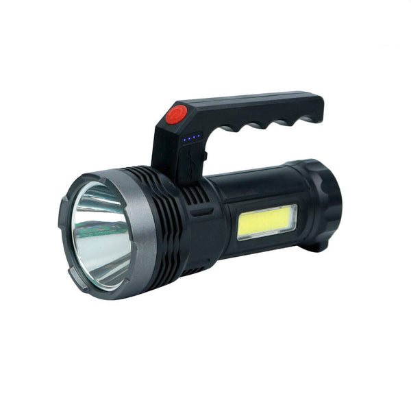 acquista Wasserdichte tragbare LED-Taschenlampe mit Solar- und USB-Aufladung