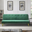 Divano Letto Clic Clac 180x81x77 cm in Tessuto Verde