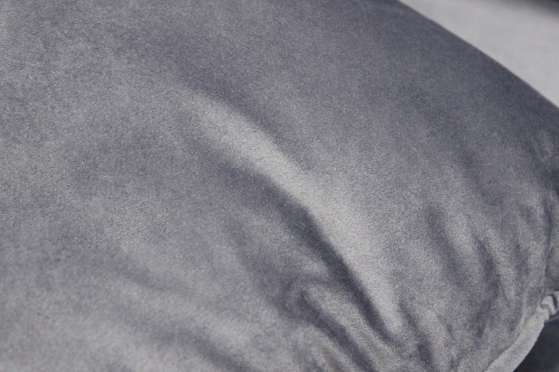 Divano 3 Posti Chandler 196x81x89 h cm in Velluto Grigio chiaro