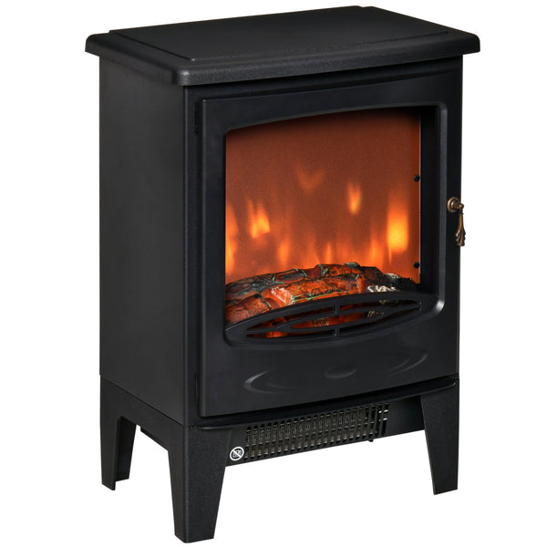 Elektrischer Bodenkamin 39 x 26 x 54,8 cm Flammeneffekt 1800 W Schwarz online