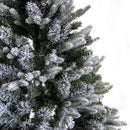 Albero di Natale Artificiale innevato monte Cristallo verde Varie Misure