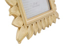 Cornice Leaf Glam 23,5x1,8x28,3 cm in Resina Oro