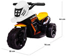 Moto Elettrica per Bambini 6V Kidfun Jolly Bianca