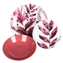 Servizio Piatti 18 Pezzi in Porcellana e Gres VdE Tivoli 1996 Les Serres Rouge