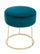 Hocker Clarissa Deep D35 aus Stoff mit Samteffekt
