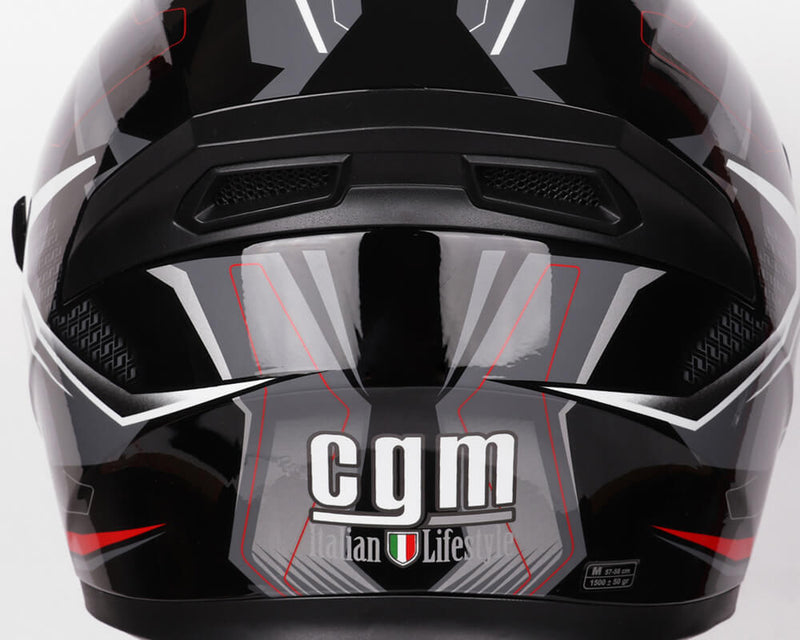 Casco Integrale per Scooter Visiera Lunga CGM Mach 2 316G Nero Varie Misure