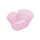 Cestino Anteriore per Bici Citybike in Metallo Antiruggine Rosa 38x30x18 cm