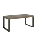 Tavolo Allungabile 140-400x90x77 cm Tecno Premium Tortora Telaio Antracite 