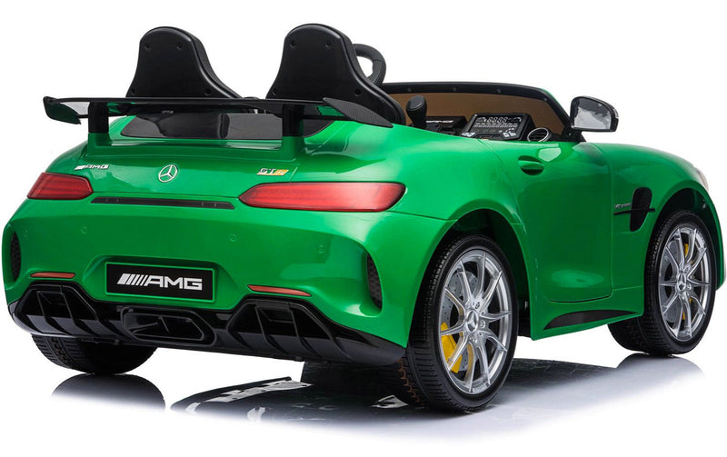 Macchina Elettrica per Bambini 2 Posti 24V con Licenza Mercedes GTR AMG Verde