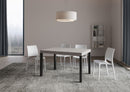 Tavolo Allungabile 130/390x90 cm Everyday Cashmere Gambe Antracite      
