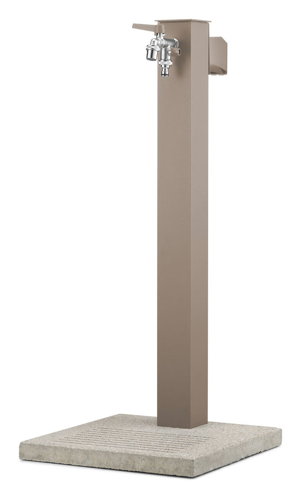 prezzo Fontana da Giardino con Rubinetto Base e Portagomma Belfer 42/QRRB Tortora