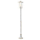 Lampada Palo Paletto per Giardino Colore Bianco e Oro per Esterno Linea White Livos