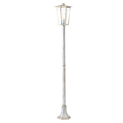 sconto Pole Pole Lampe für Garten Weiß und Gold Farbe für Outdoor White Livos Line